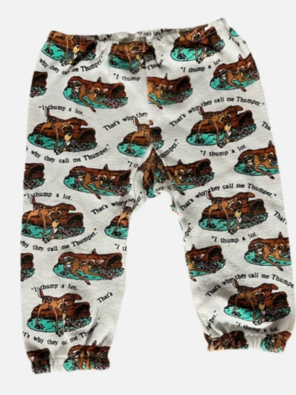 Vintage Disney Bambi Baby Pants 0-6 Months Thumper Cotton Bros